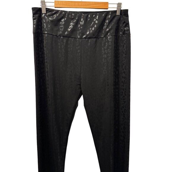 Shirley Legging Sz 3XL Black Leopard Print Leggings Polyester & Spandex - Picture 12 of 12